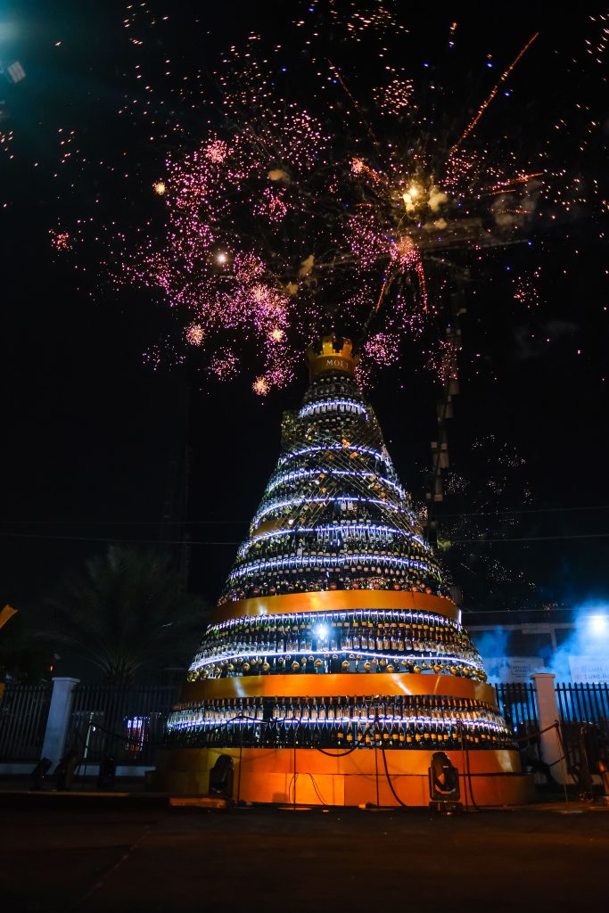 Moët & Chandon hosted its first-ever Christmas tree