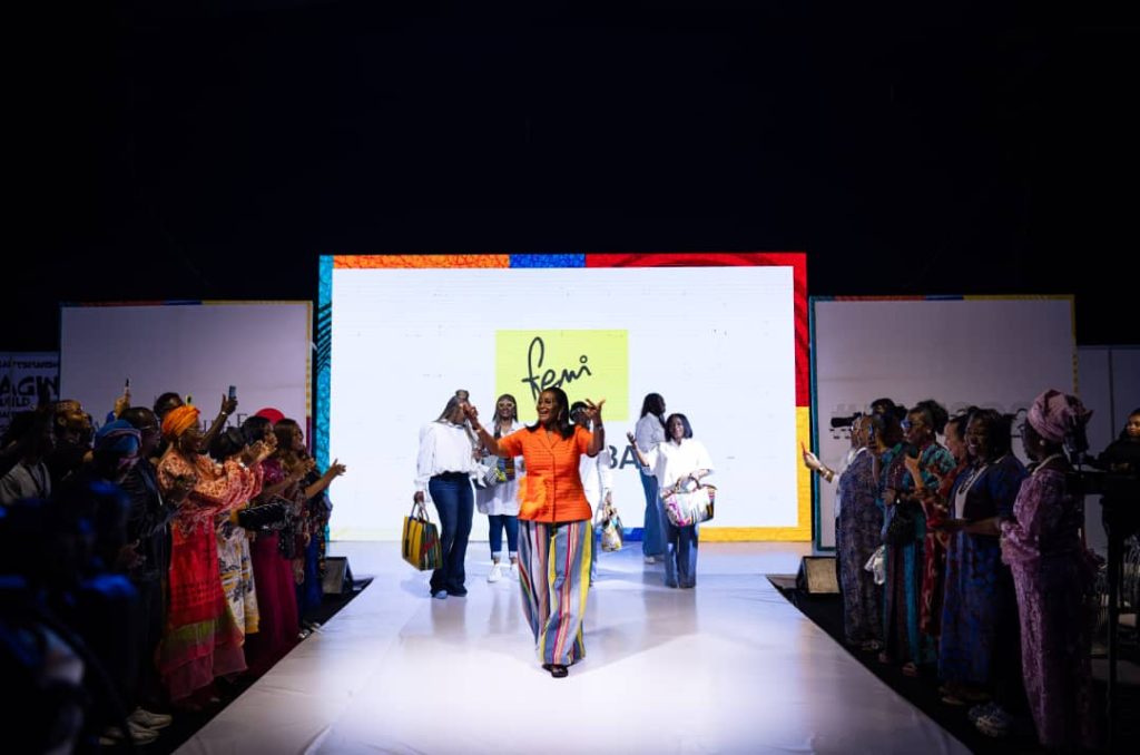 Femi Olayebi on the Runway