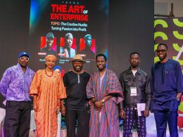 From L-R: Oladotun “Do2dtun”, OAP & Media Entrepreneur; Aisha Augie-Kuta, Director-General at the Centre For Black and African Arts Culture; Kola Oshalusi, Convener, The Business of Photography Conference; Bayo Omoboriowo, Photojournalist and Documentary Photographer; Harry Kesiena, Head of Arts, British Council Nigeria, and Rex Okiche, Media Executive at the just concluded Business of Photography Conference 2025.